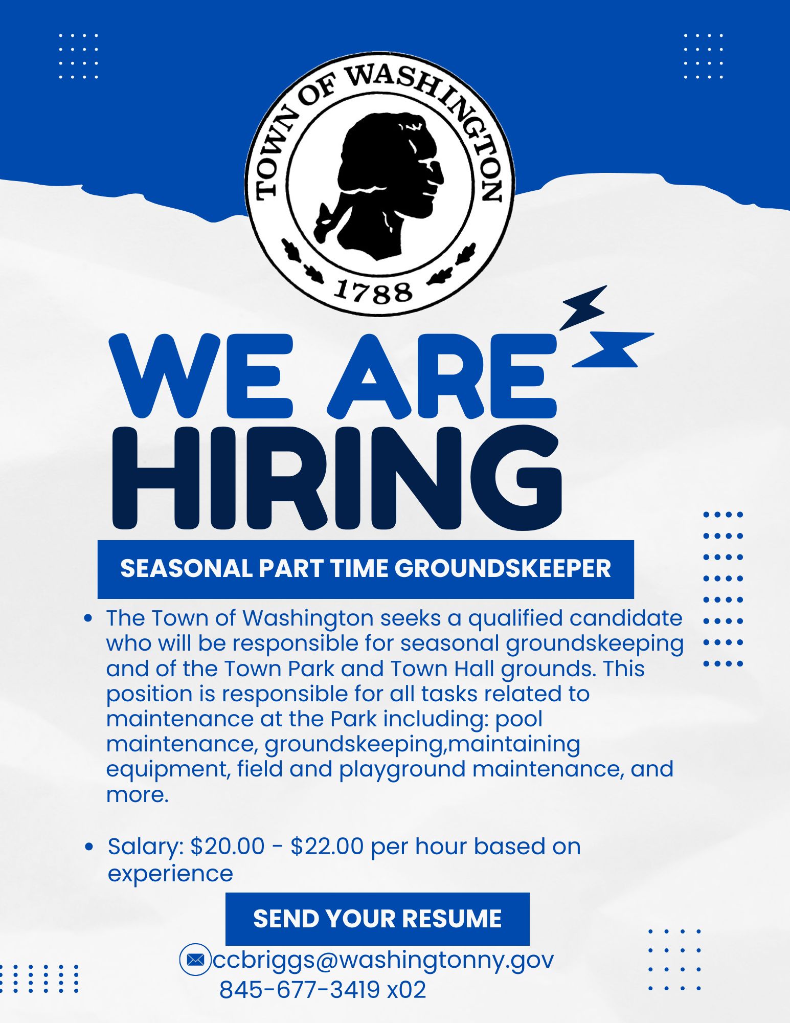 P.T Seasonal Groundskeeper Poster